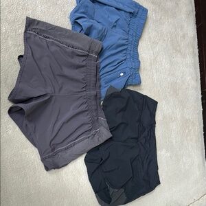 Women's Blue, Gray, and Black Shorts